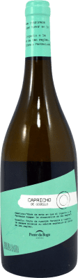 26,95 € Envío gratis | Vino blanco Ponte da Boga Capricho D.O. Ribeira Sacra Galicia España Godello Botella 75 cl