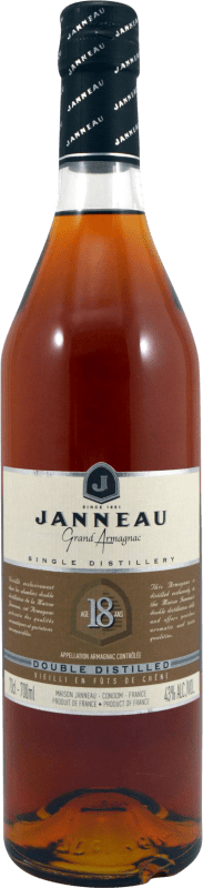 83,95 € Free Shipping | Armagnac Janneau France 18 Years Bottle 70 cl