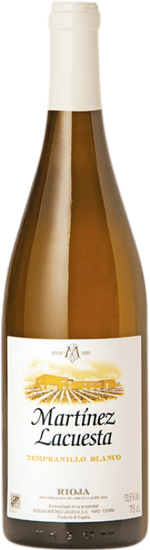 6,95 € Бесплатная доставка | Белое вино Martínez Lacuesta D.O.Ca. Rioja Ла-Риоха Испания Tempranillo White бутылка 75 cl