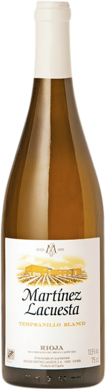11,95 € Kostenloser Versand | Weißwein Martínez Lacuesta D.O.Ca. Rioja La Rioja Spanien Tempranillo Flasche 75 cl