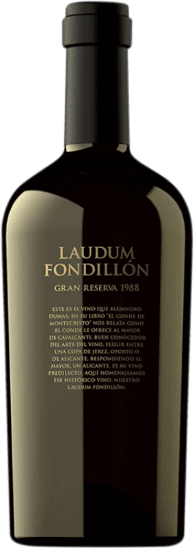 61,95 € Kostenloser Versand | Rotwein Bocopa Laudum Fondillón Große Reserve 1988 D.O. Alicante Valencianische Gemeinschaft Spanien Monastrell Medium Flasche 50 cl