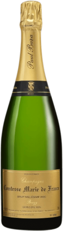 137,95 € Envío gratis | Espumoso Blanco Paul Bara Comtesse Marie de France A.O.C. Champagne Champagne Francia Pinot Negro 75 cl
