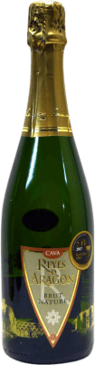 7,95 € 免费送货 | 白起泡酒 Langa Reyes de Aragón Brut Nature D.O. Cava 阿拉贡 西班牙 Macabeo, Chardonnay 瓶子 75 cl