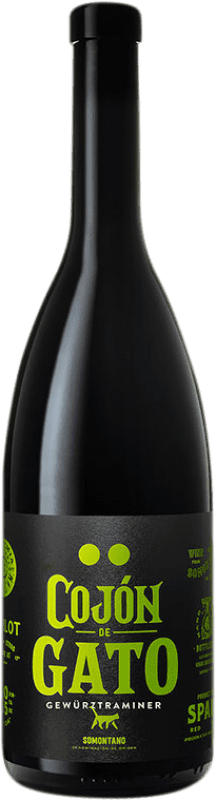 14,95 € Бесплатная доставка | Белое вино Vinos Divertidos Cojón de Gato D.O. Somontano Арагон Испания Gewürztraminer бутылка 75 cl