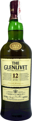 62,95 € Spedizione Gratuita | Whisky Single Malt Glenlivet Regno Unito 12 Anni Bottiglia 1 L