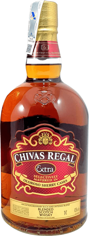 52,95 € Free Shipping | Blended Whisky Chivas Regal Extra United Kingdom Bottle 1 L