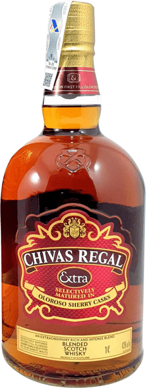 49,95 € Envio grátis | Whisky Blended Chivas Regal Extra Reino Unido Garrafa 1 L