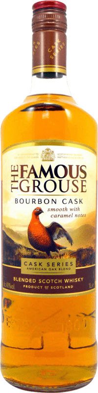 31,95 € Kostenloser Versand | Blended Whisky Glenturret The Famous Grouse Bourbon Cask Finish — Fassreifung Großbritannien 1 L