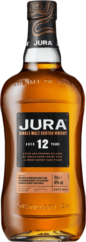 49,95 € Envoi gratuit | Single Malt Whisky Isle of Jura Royaume-Uni 12 Ans Bouteille 70 cl