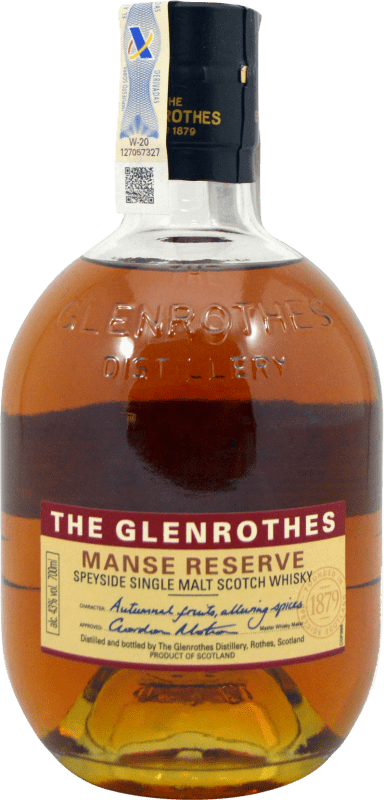 45,95 € Kostenloser Versand | Whiskey Single Malt Glenrothes Manse Reserve Großbritannien Flasche 70 cl