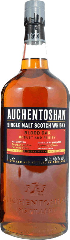 74,95 € Spedizione Gratuita | Whisky Single Malt Auchentoshan Blood Oak Regno Unito Bottiglia 1 L