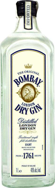 25,95 € Envío gratis | Ginebra Gin Bombay Original Reino Unido 1 L