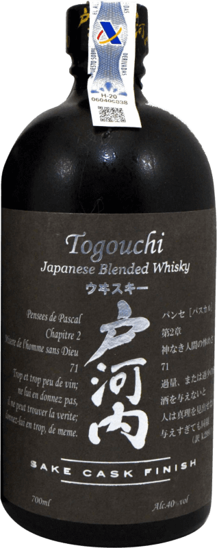 71,95 € 免费送货 | 威士忌单一麦芽威士忌 Togouchi Kiwami Sake Cask Finish 日本 瓶子 70 cl