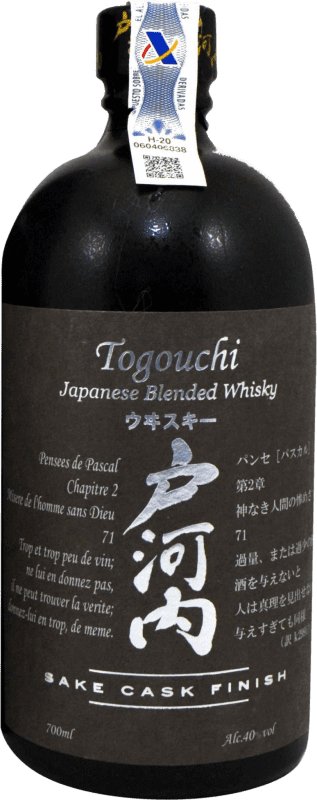 71,95 € Envoi gratuit | Blended Whisky Togouchi Kiwami Sake Cask Finish Japon Bouteille 70 cl