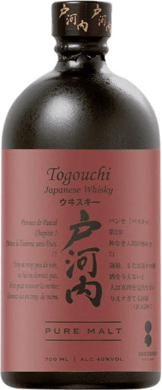 69,95 € Spedizione Gratuita | Whisky Single Malt Togouchi Pure Malt Giappone Bottiglia 70 cl