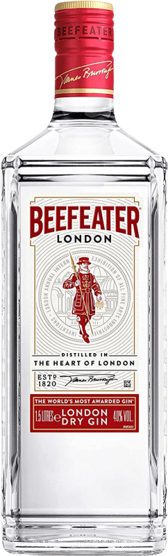 41,95 € Spedizione Gratuita | Gin Beefeater Regno Unito Bottiglia Magnum 1,5 L