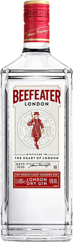 44,95 € Envio grátis | Gin Beefeater Reino Unido Garrafa Magnum 1,5 L