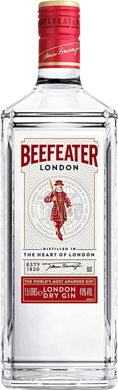 44,95 € Spedizione Gratuita | Gin Beefeater Regno Unito Bottiglia Speciale 1,5 L