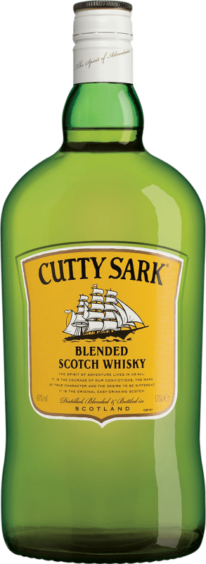 32,95 € Envio grátis | Whisky Blended Cutty Sark Reino Unido Garrafa Especial 1,75 L