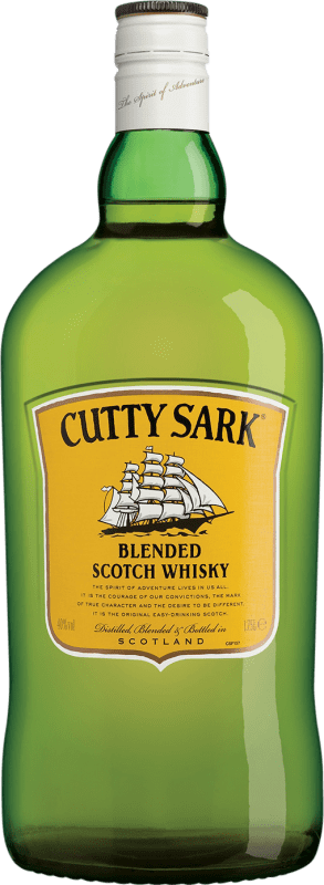 34,95 € Spedizione Gratuita | Whisky Blended Cutty Sark Regno Unito Bottiglia Speciale 1,75 L