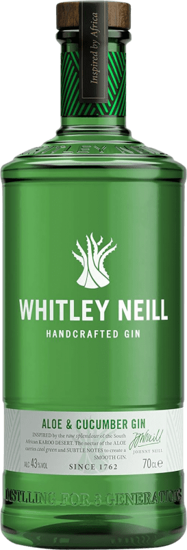 27,95 € Kostenloser Versand | Gin Whitley Neill Aloe & Cucumber Gin Großbritannien Flasche 70 cl