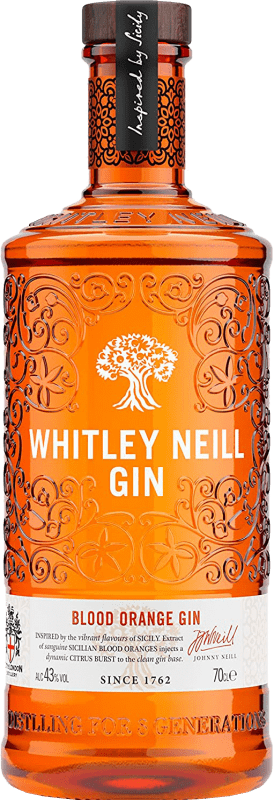 29,95 € Kostenloser Versand | Genever Gin Whitley Neill Großbritannien 70 cl Blood Orange — Blutorange