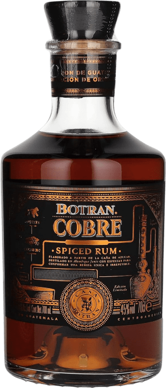 54,95 € Spedizione Gratuita | Rum Licorera Quezalteca Botran Cobre Spiced Guatemala Bottiglia 70 cl