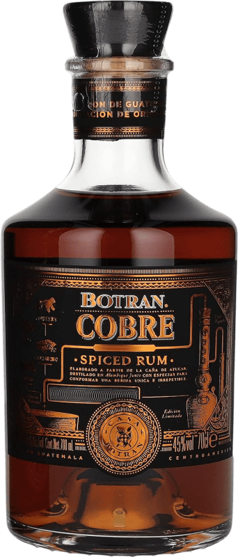 65,95 € Free Shipping | Rum Licorera Quezalteca Botran Cobre Spiced Guatemala Bottle 70 cl