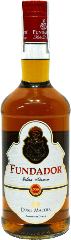 19,95 € Spedizione Gratuita | Brandy Pedro Domecq Fundador Doble Madera D.O. Jerez-Xérès-Sherry Andalusia Spagna Bottiglia 70 cl
