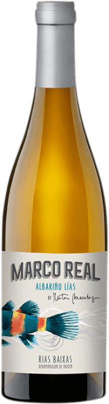 8,95 € Envio grátis | Vinho branco Marco Real Lías D.O. Rías Baixas Galiza Espanha Albariño Garrafa 75 cl