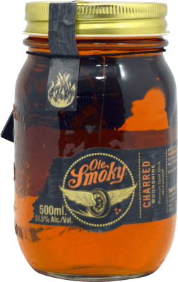 39,95 € Free Shipping | Whisky Blended Ole Smoky Charred Moonshine United States Medium Bottle 50 cl