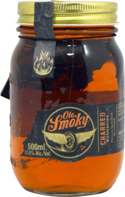 39,95 € Envío gratis | Whisky Blended Ole Smoky Charred Moonshine Estados Unidos Botella Medium 50 cl