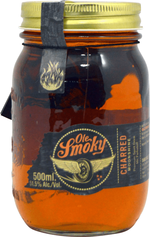 39,95 € 免费送货 | 威士忌混合 Ole Smoky Charred Moonshine 美国 瓶子 Medium 50 cl