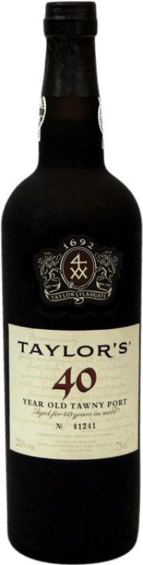 196,95 € Envío gratis | Vino Generoso Fortificado Taylor's I.G. Porto Oporto Portugal 40 Años 75 cl