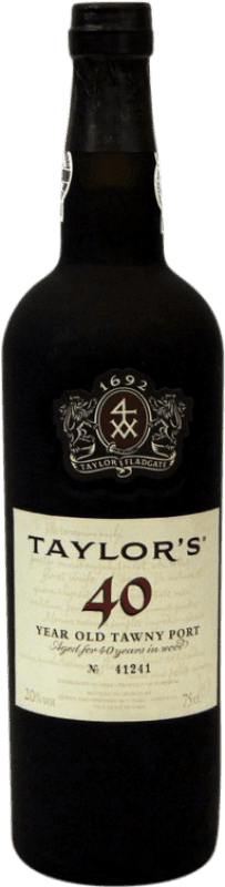 187,95 € Envío gratis | Vino generoso Taylor's I.G. Porto Oporto Portugal 40 Años Botella 75 cl