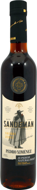 21,95 € 免费送货 | 强化酒 Sandeman Porto D.O. Jerez-Xérès-Sherry 安达卢西亚 西班牙 Pedro Ximénez 瓶子 Medium 50 cl