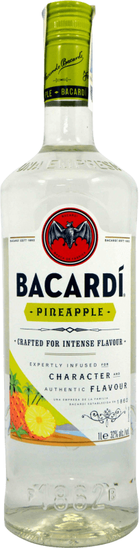 12,95 € Envio grátis | Rum Bacardí Porto Rico 1 L Pineapple — Ananás