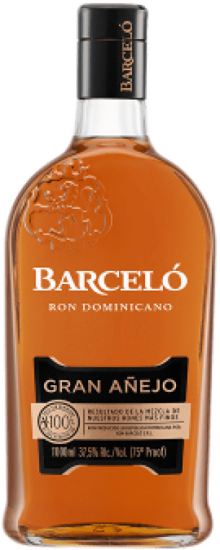 24,95 € Envío gratis | Ron Barceló Gran Añejo República Dominicana Botella 1 L