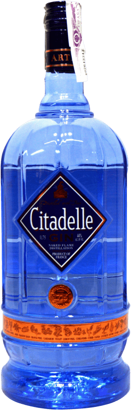 39,95 € Kostenloser Versand | Gin Citadelle Gin Frankreich Spezielle Flasche 1,75 L