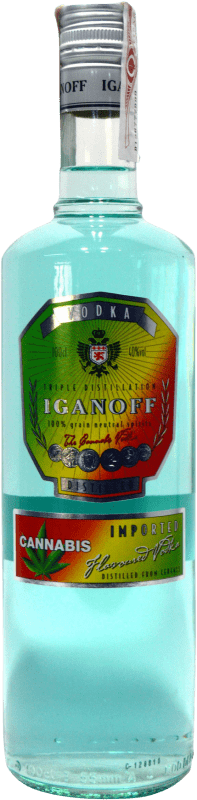 14,95 € Envío gratis | Vodka Jodhpur Iganoff España 1 L Cannabis
