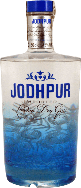 10,95 € Envoi gratuit | Gin Jodhpur Royaume-Uni Bouteille Medium 50 cl