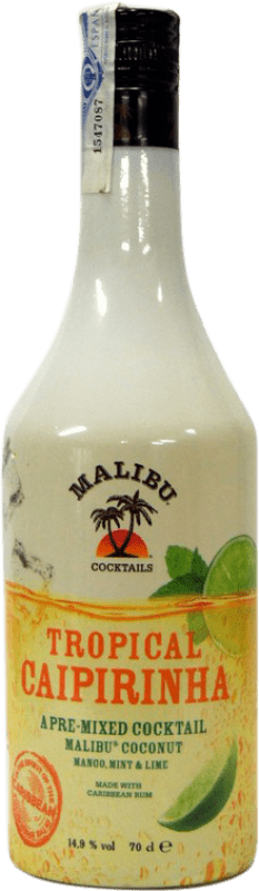 10,95 € Kostenloser Versand | Schnaps Malibu Caipirinha Dominikanische Republik Flasche 70 cl