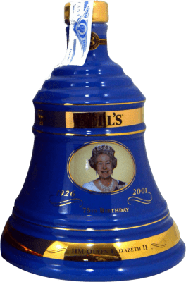 62,95 € Envío gratis | Whisky Blended Bell's 75Th Birthday The Queen Decanter Reino Unido Botella 70 cl