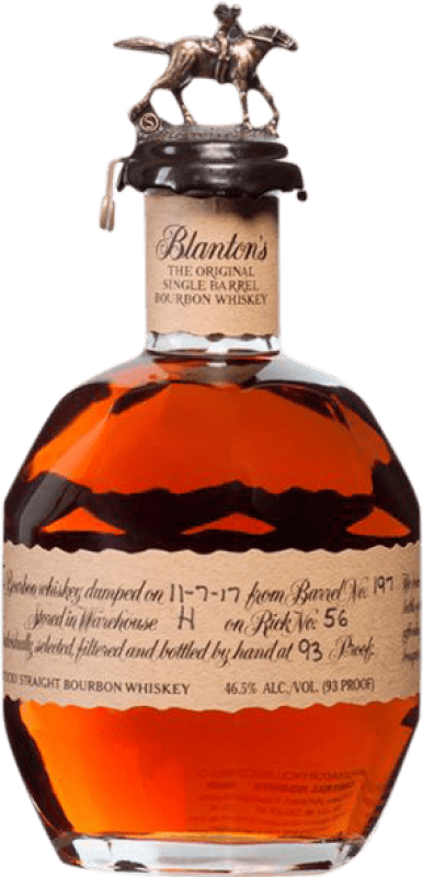 128,95 € Envio grátis | Whisky Bourbon Blanton's Original Single Barrel Reserva Estados Unidos Garrafa 70 cl