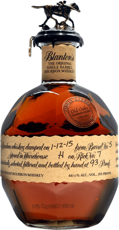 136,95 € 免费送货 | 波本威士忌 Blanton's Original Single Barrel 预订 美国 瓶子 70 cl