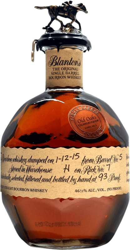 136,95 € Free Shipping | Whisky Bourbon Blanton's Original Single Barrel Reserve United States Bottle 70 cl