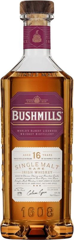 103,95 € Envio grátis | Whisky Single Malt Bushmills Irlanda 16 Anos Garrafa 70 cl
