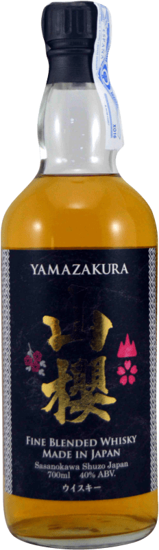 68,95 € Free Shipping | Whisky Blended Sasa-no-kawa Shuzo Yamazakura Fine Japan Bottle 70 cl