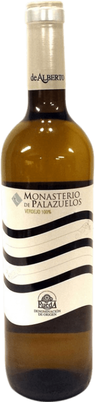 7,95 € Envio grátis | Vinho branco Alberto Gutiérrez Monasterio de Palazuelos D.O. Rueda Castela e Leão Espanha Verdejo Garrafa 75 cl