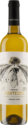 8,95 € Spedizione Gratuita | Vino bianco Sierra Norte Fuenteseca Macabeo Sauvignon Blanc D.O. Utiel-Requena Comunità Valenciana Spagna Macabeo, Sauvignon Bianca Bottiglia 75 cl